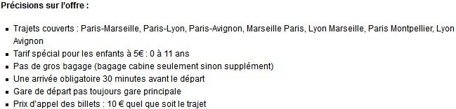 Précisions sur l'offre OuiGo