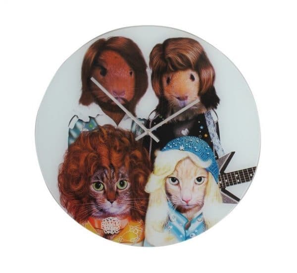 horloge design chats & hamsters