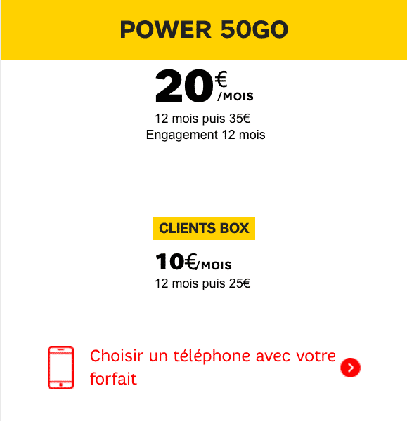 SFR-Power-50-Go